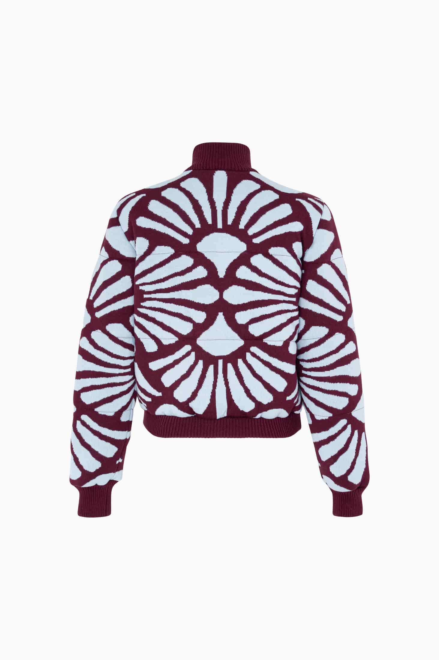 Bomber Jacket Venus Vinotinto-Celeste - miniatura 8