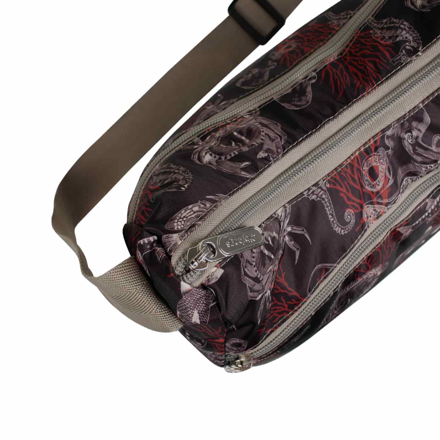 Bolso City Manos Libres ULTRA Plegable Estampado Coral - miniatura 5