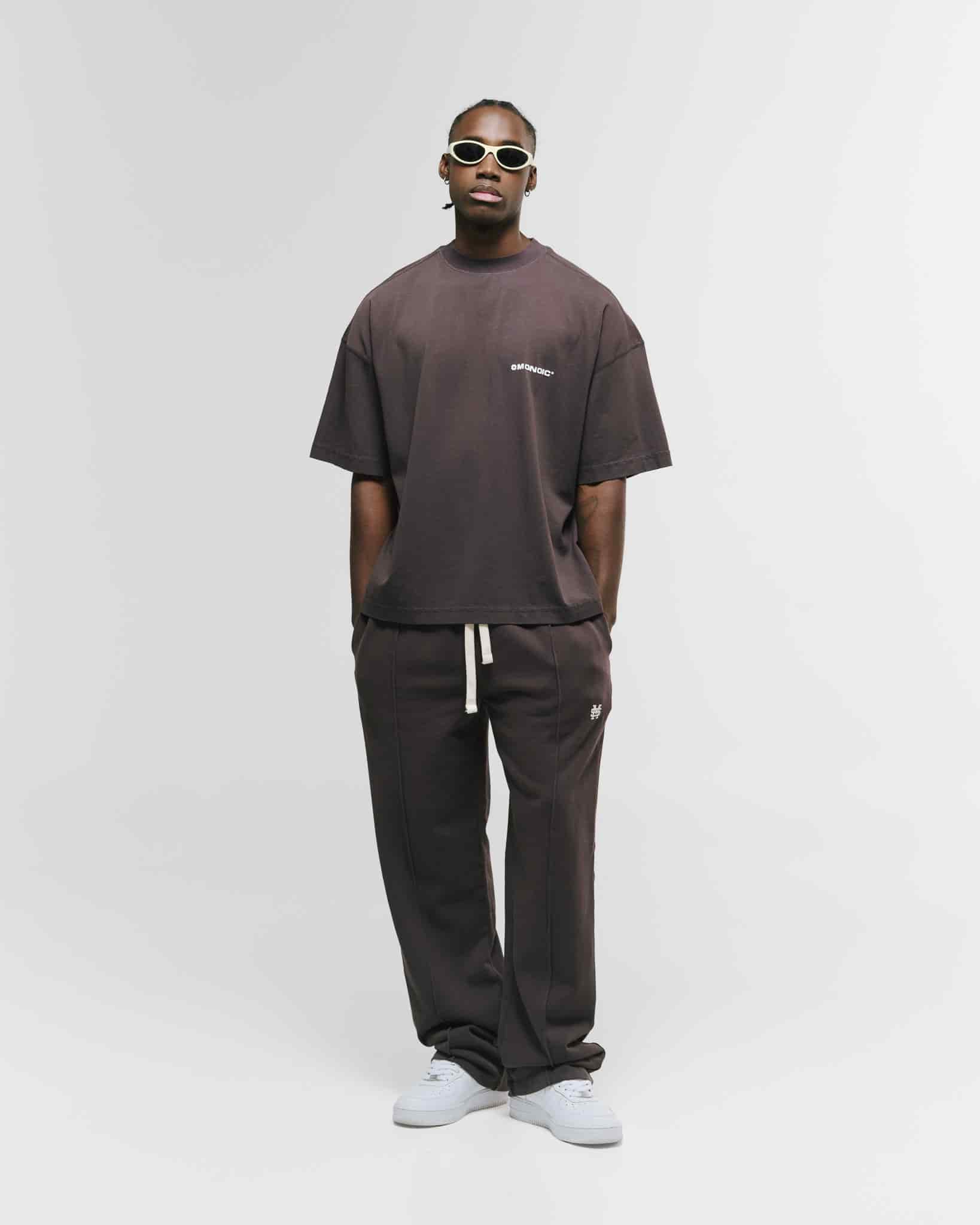 Camiseta Boxy Fit Básica V4 - Café Chocolate - miniatura 5