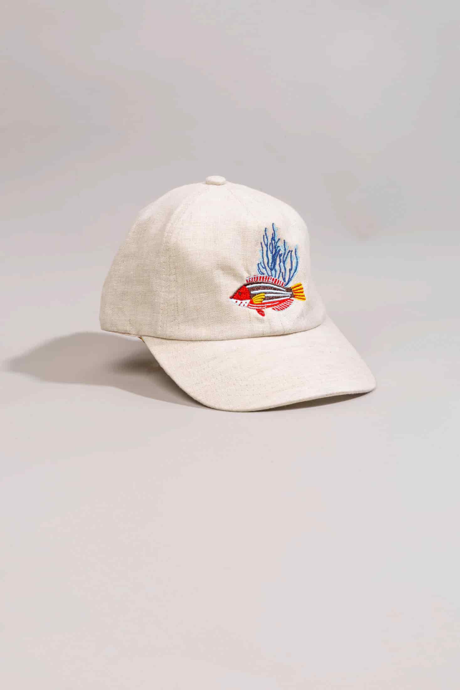 Men's linen cap nemo embroidered - miniatura 1