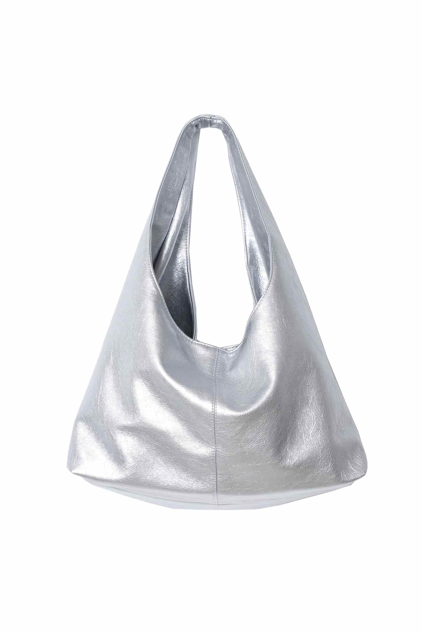 METALLIC LEATHER BAG - miniatura 1
