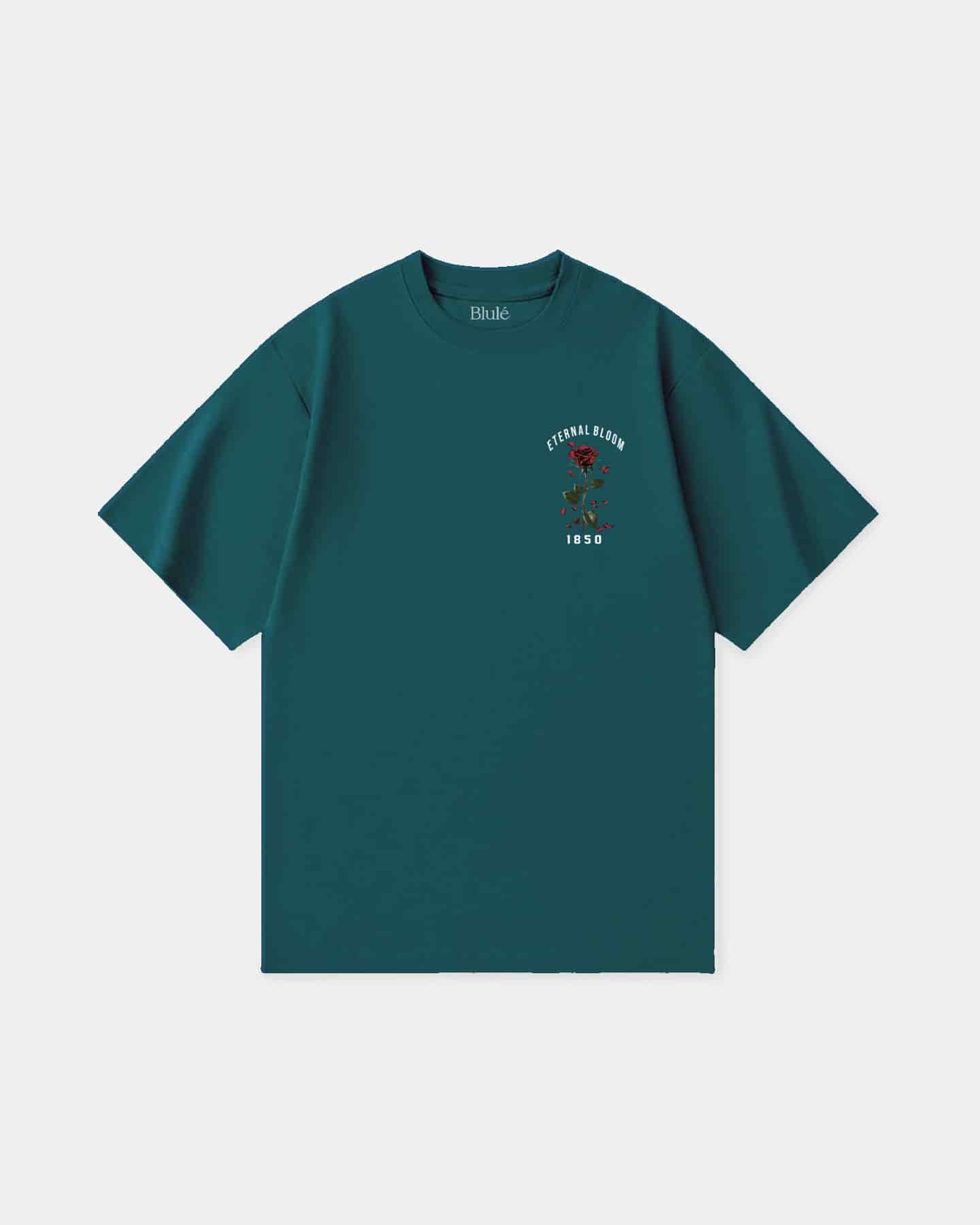 Oversized T Shirt Eternal Bloom Dark Green - miniatura 2