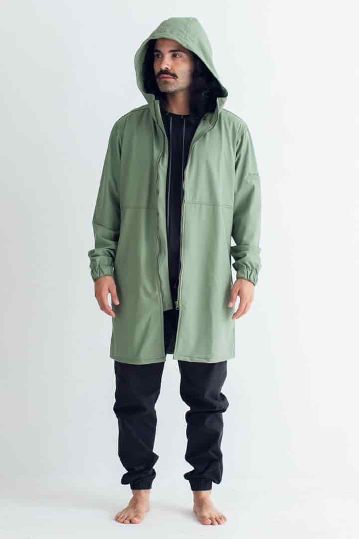 Chaqueta para lluvia verde - miniatura 1