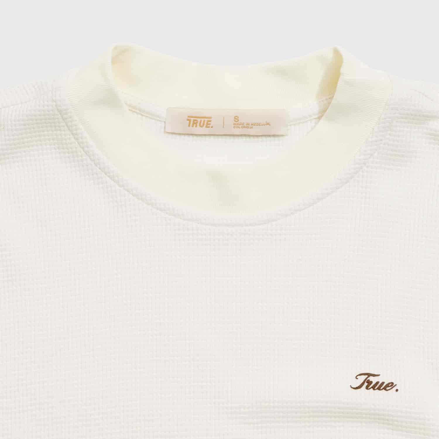 Textured Boxy Tee - Cream - miniatura 2