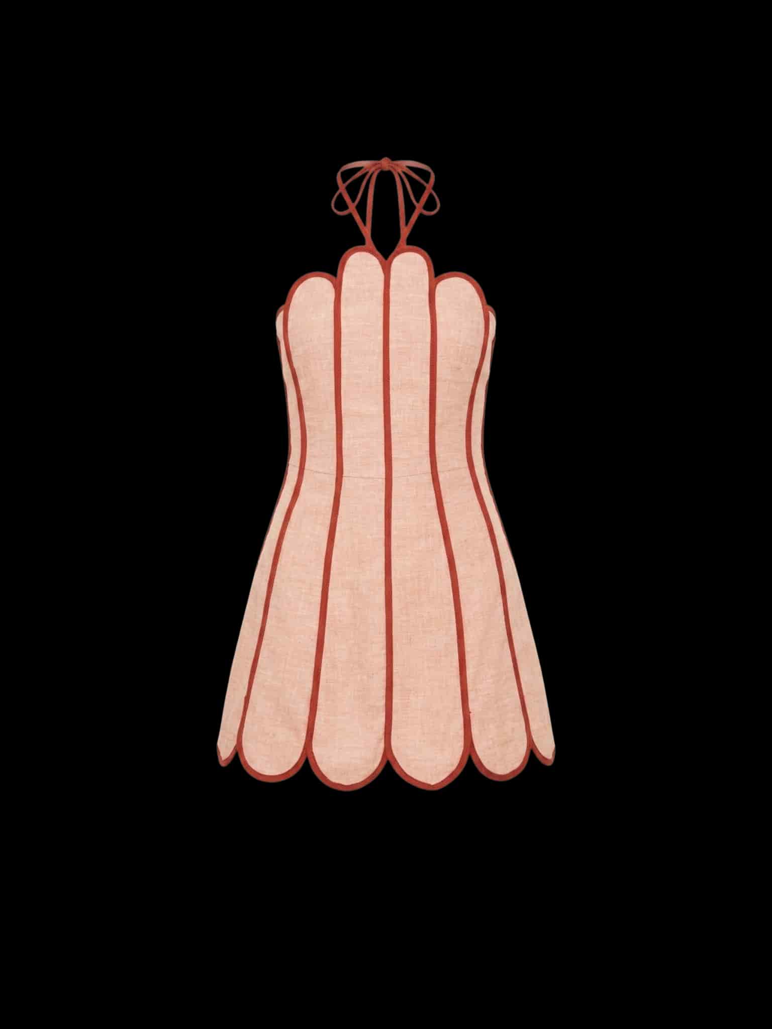 LENNY DRESS APRICOT ORANGE - miniatura 1