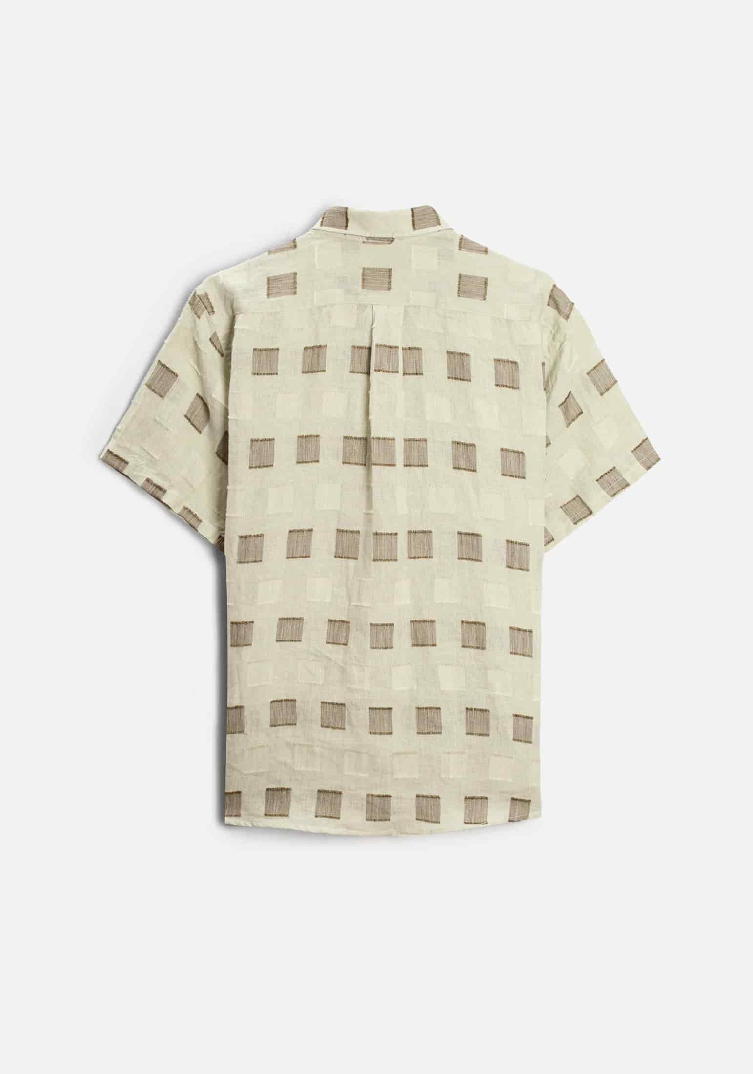 Camisa Lino Harlem Bordado Verde Claro - miniatura 6