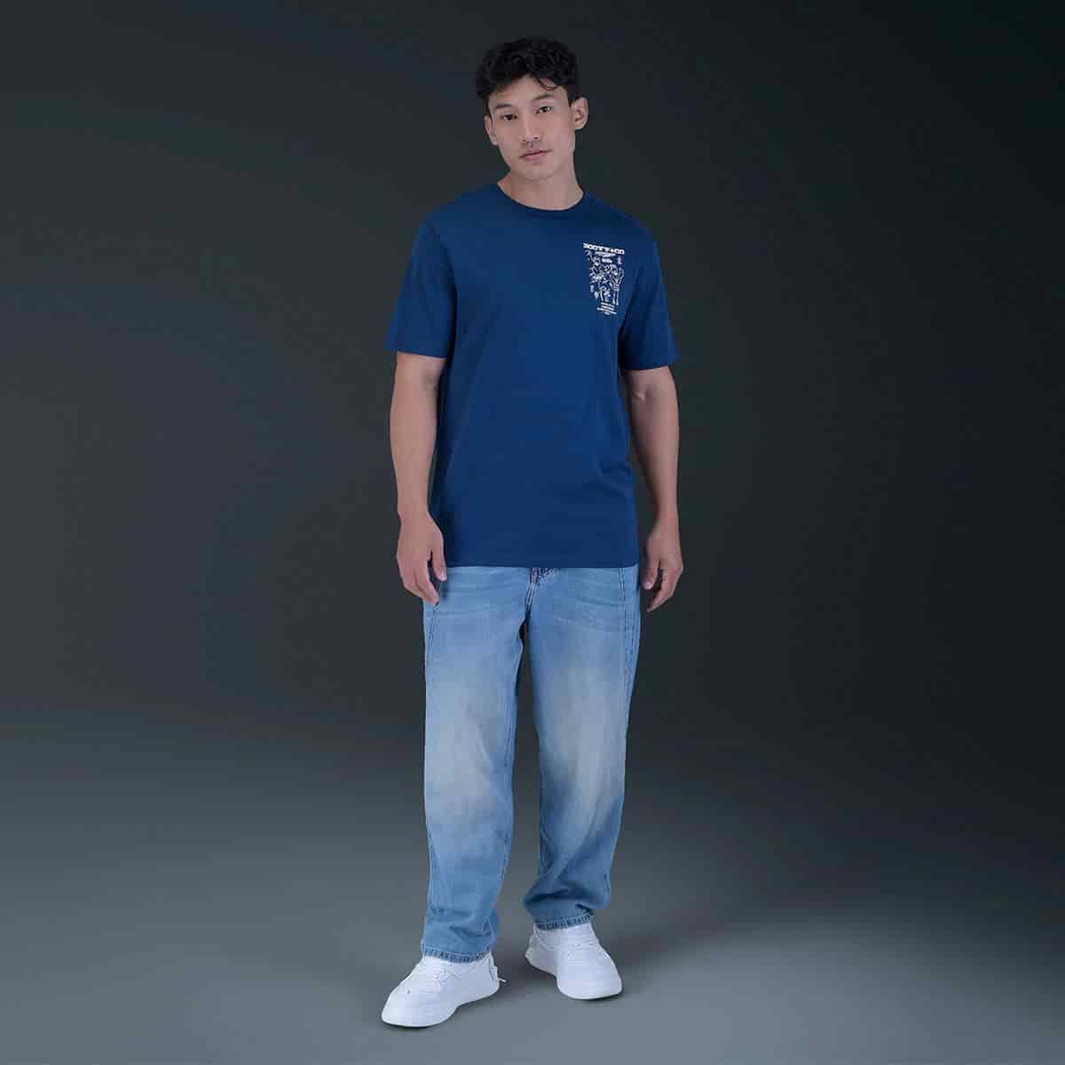 Jeans Azul Regular Baggy - miniatura 4