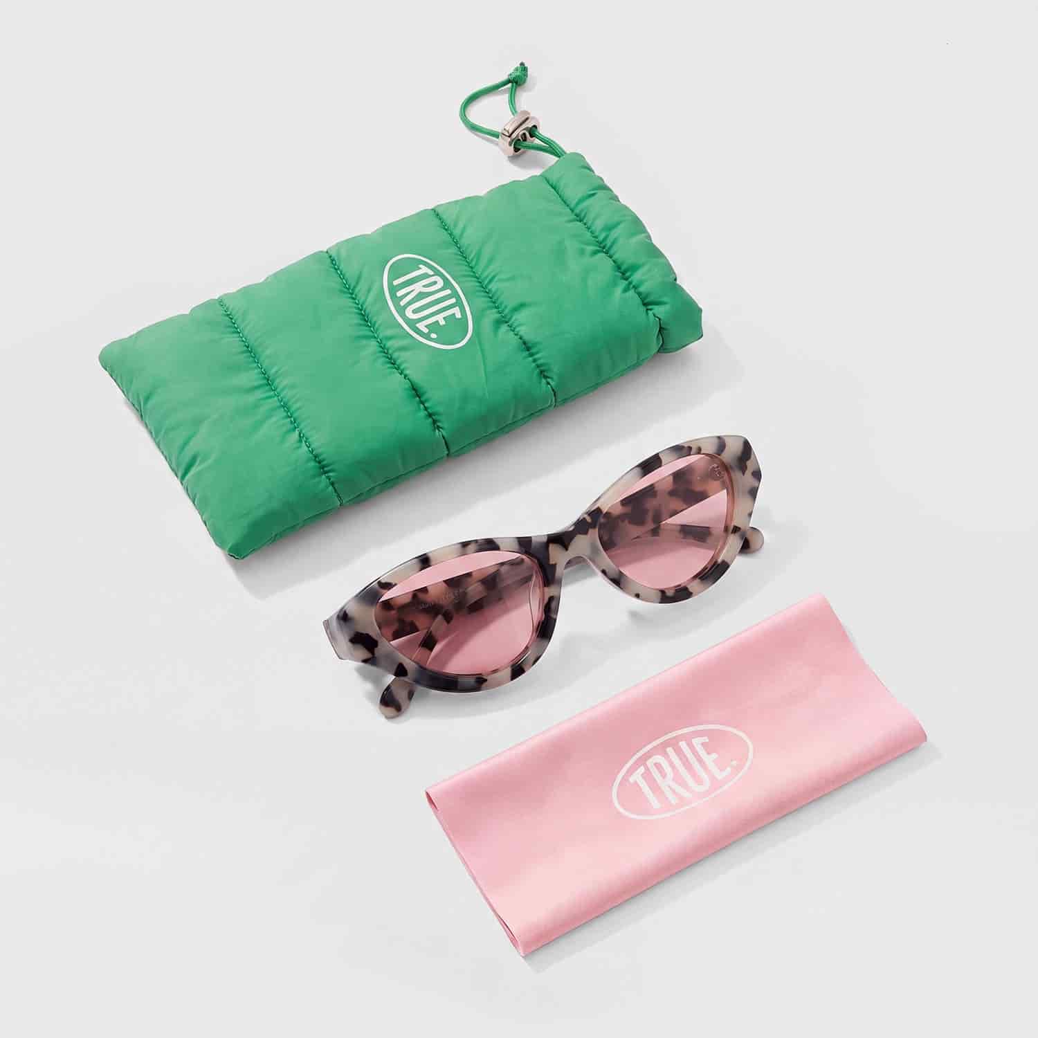 Cat-Eye Sunglasses - Black & White - miniatura 2