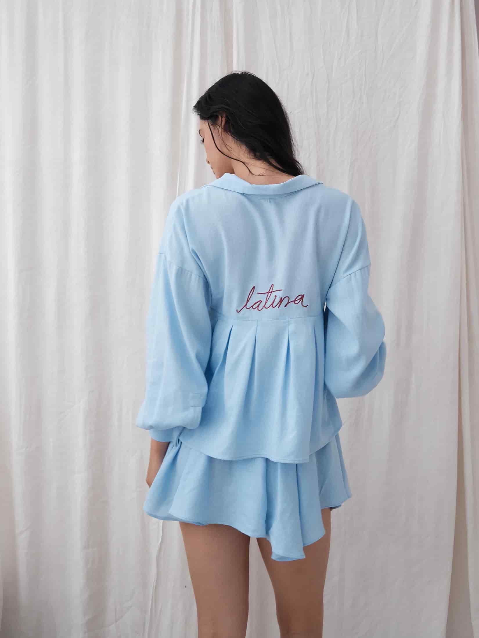 Camisera Celia Celeste - miniatura 3