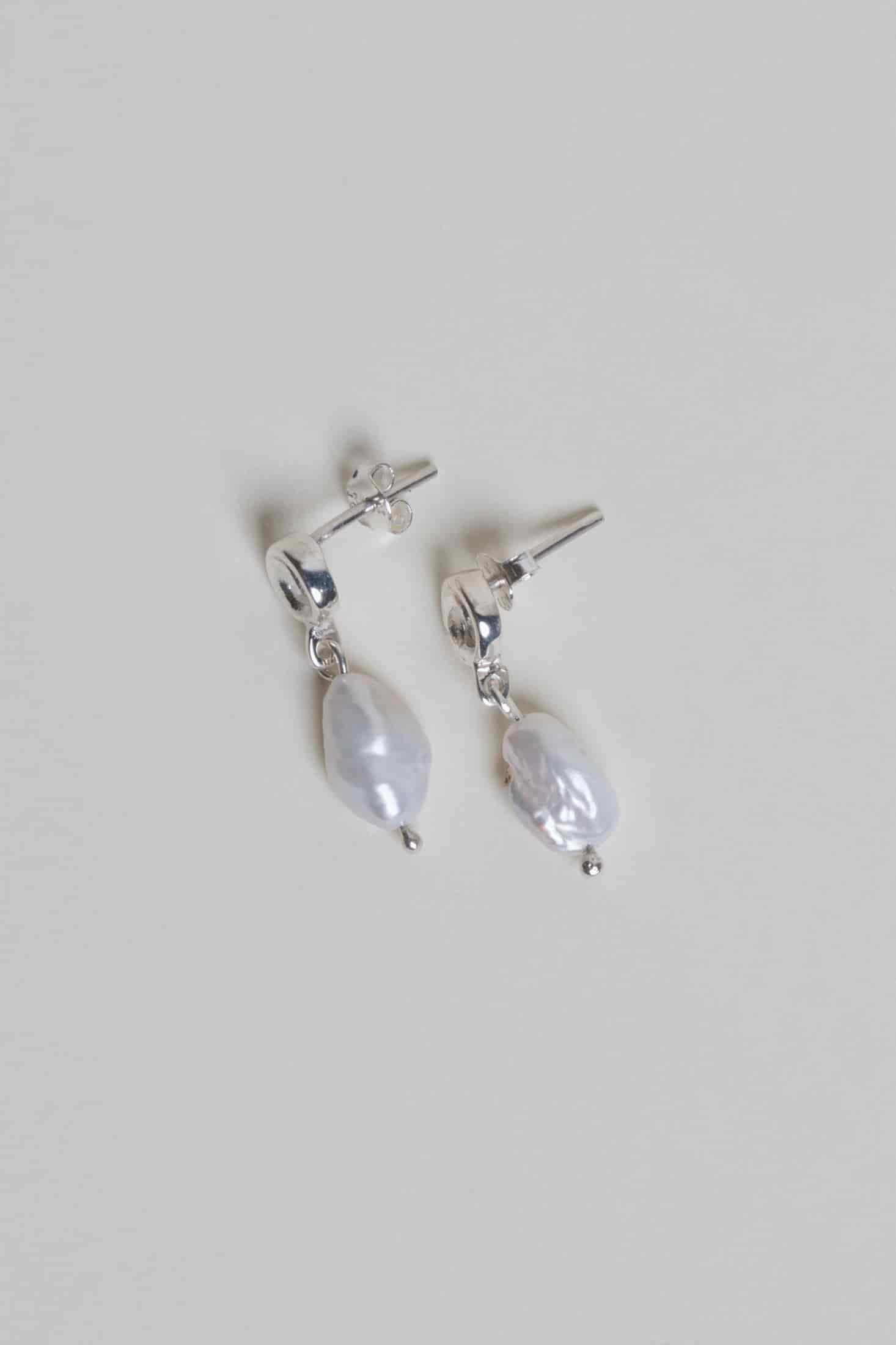 Aretes Rollitos Mini Perla - miniatura 3
