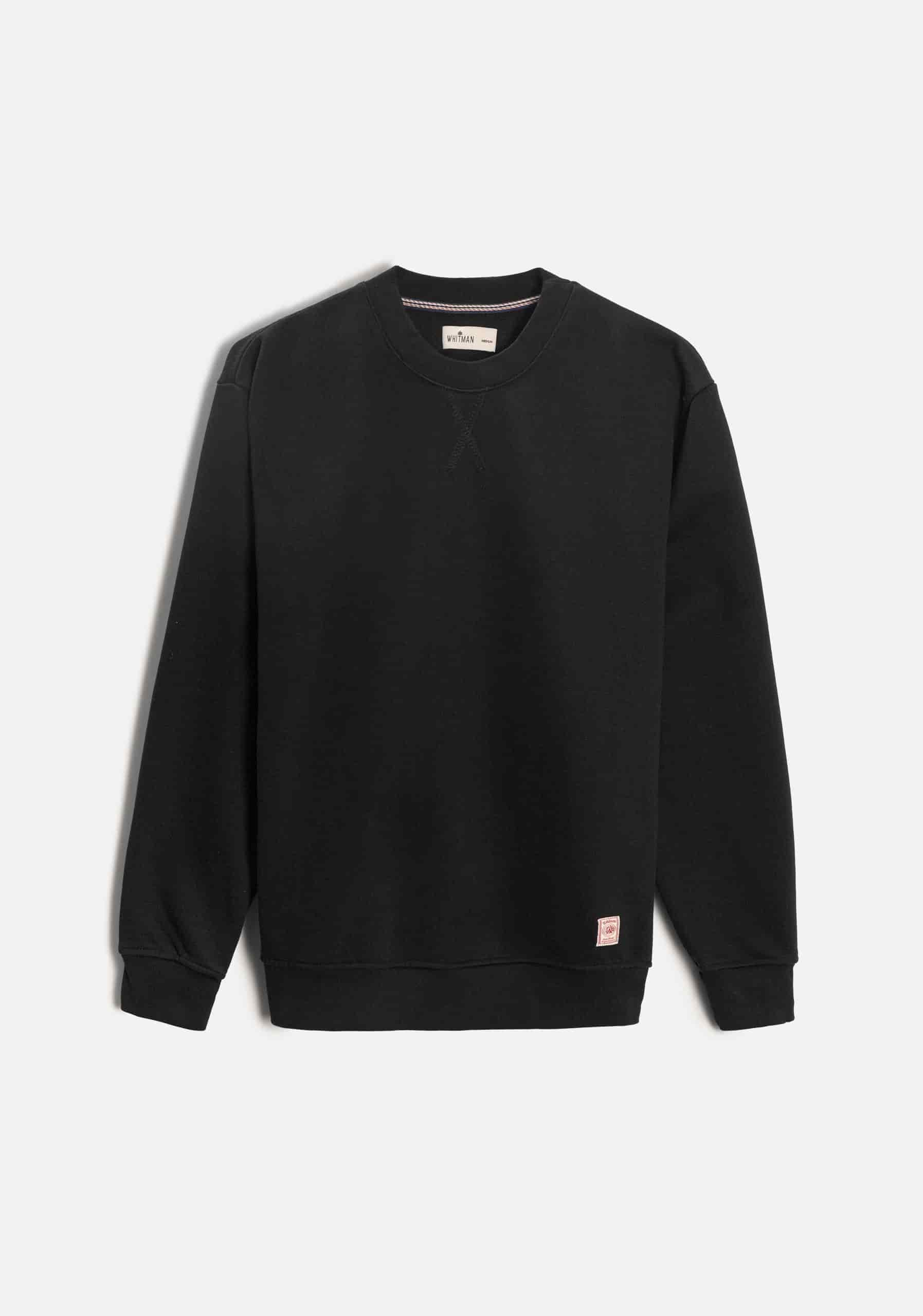 Buzo H Crew Neck Unicolor Negro - miniatura 1