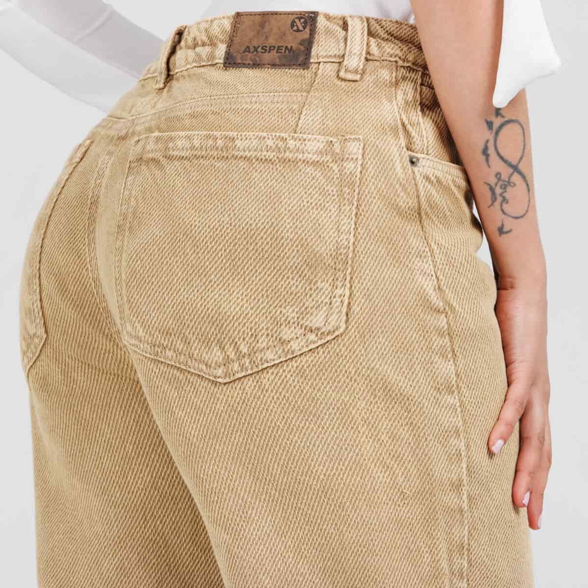 Jean Wide Leg Camel Ax-3096 Rigido - miniatura 4