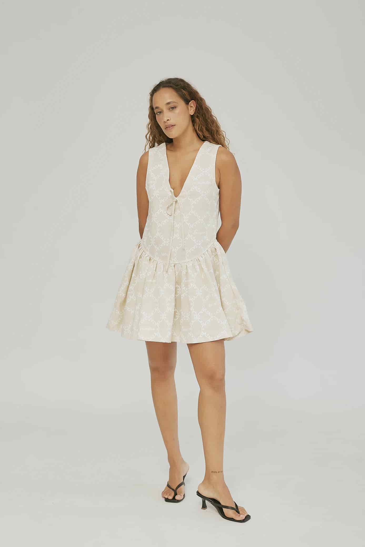 Vestido Azúcar Mantel Crudo - miniatura 9