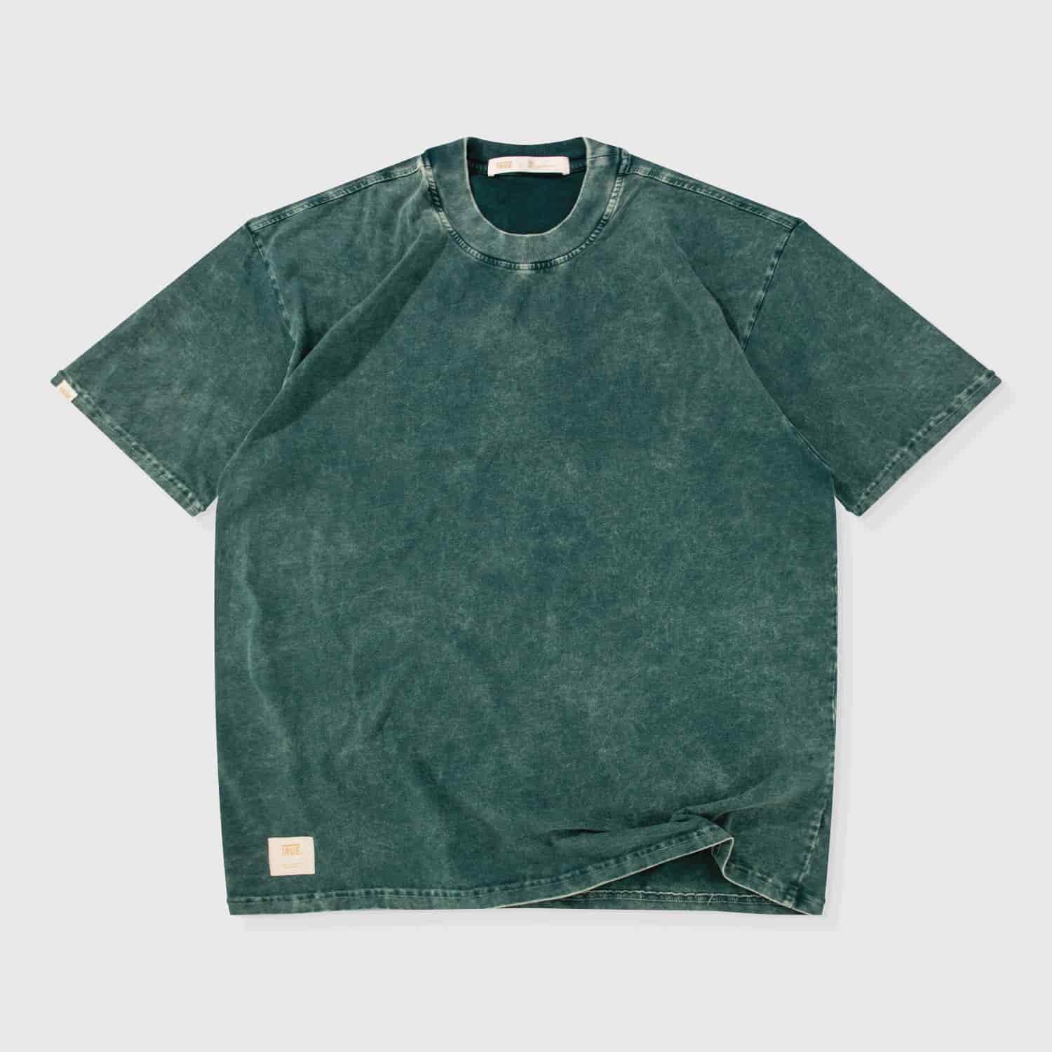Oversized Washed T- Shirt - Pine Green - miniatura 1
