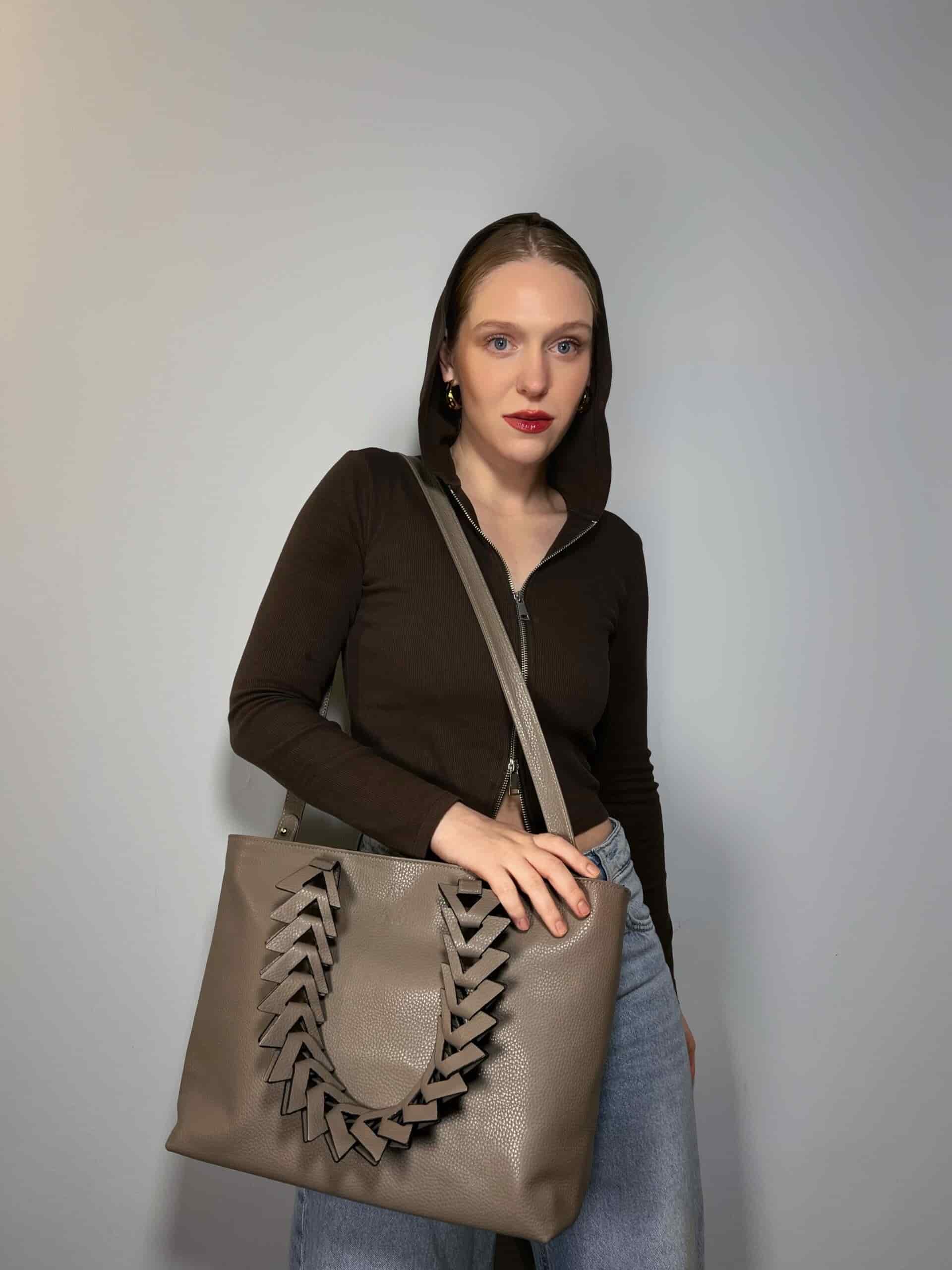 Caro Laptop Tote taupé 14" - miniatura 4