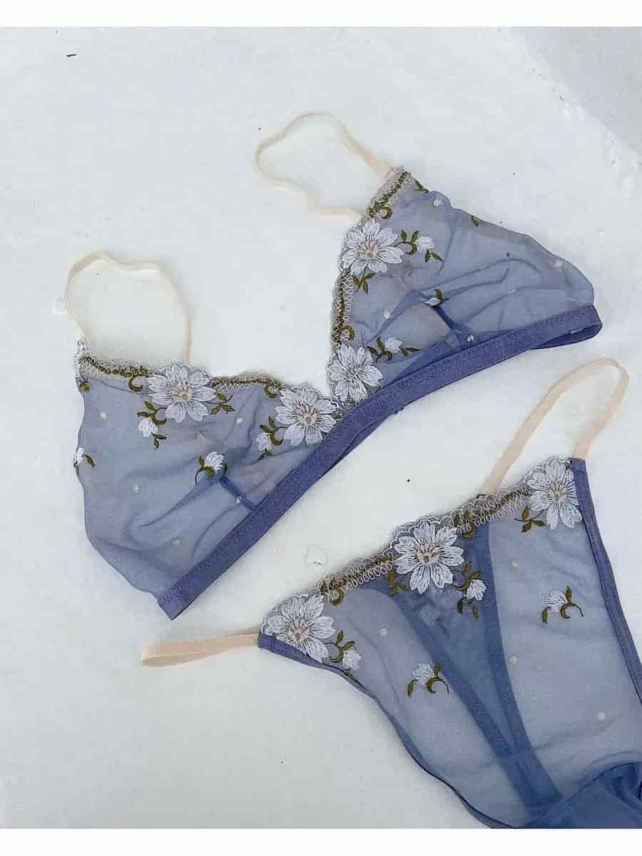 Floral Bralette + Panty Set - miniatura 3