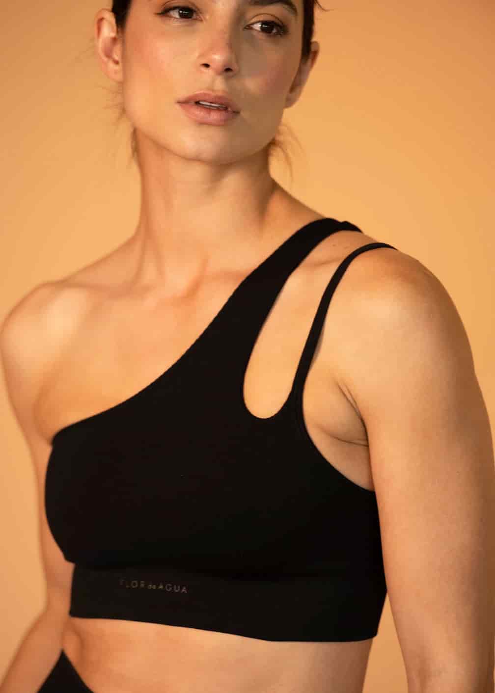 Top Elena One Shoulder Negro - miniatura 1
