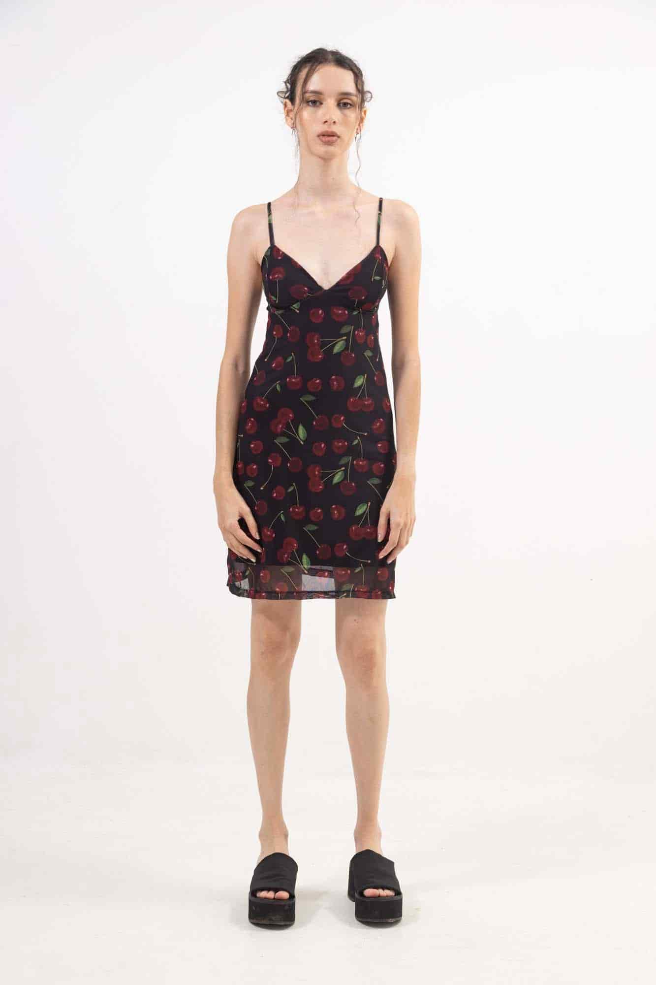 CHERRY MESH DRESS - miniatura 3