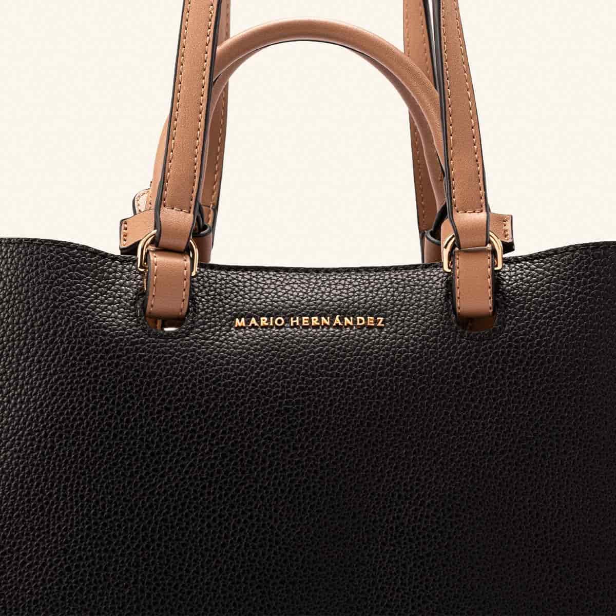 Bolso De Mano Tala Negro Terracota - miniatura 5
