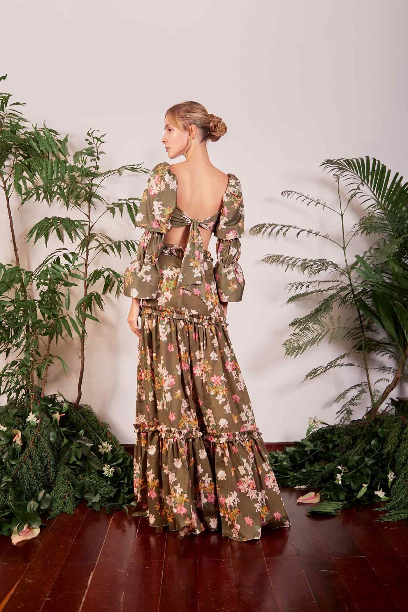 Lily Forest Green Maxi Skirt - miniatura 3