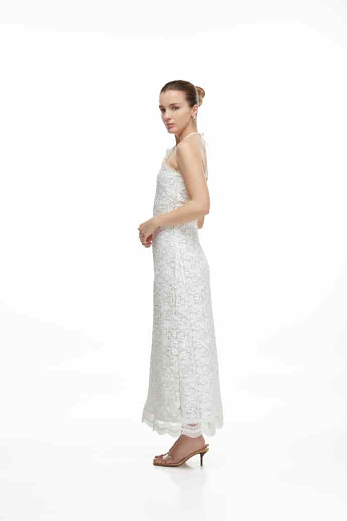 BESO DE LUNA MAXI DRESS WHITE - miniatura 3