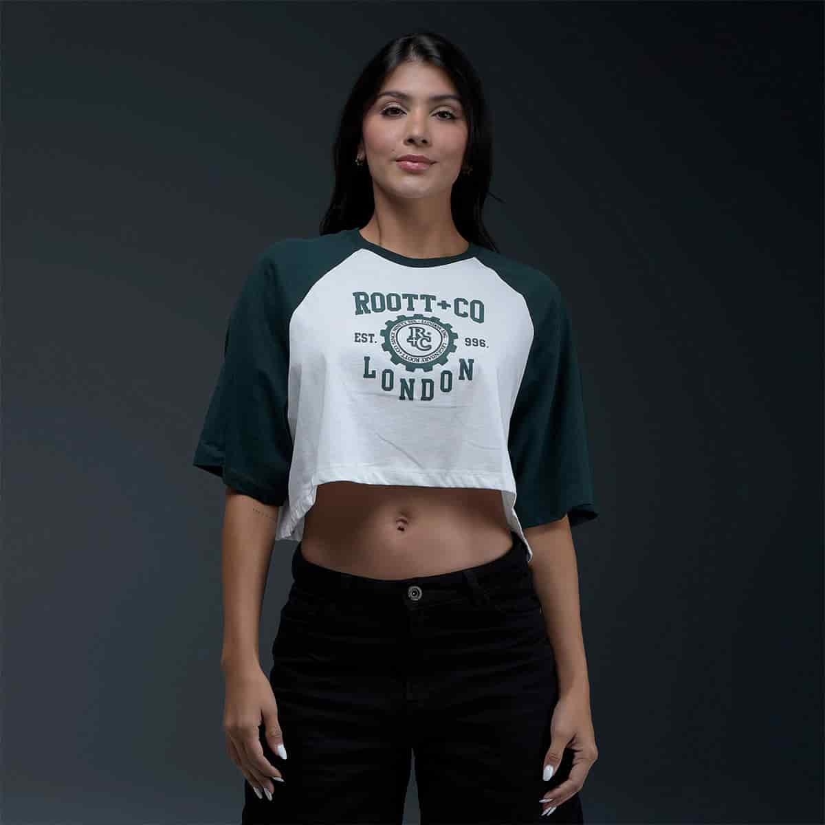 Camiseta Oversize Blanca Verde - miniatura 1