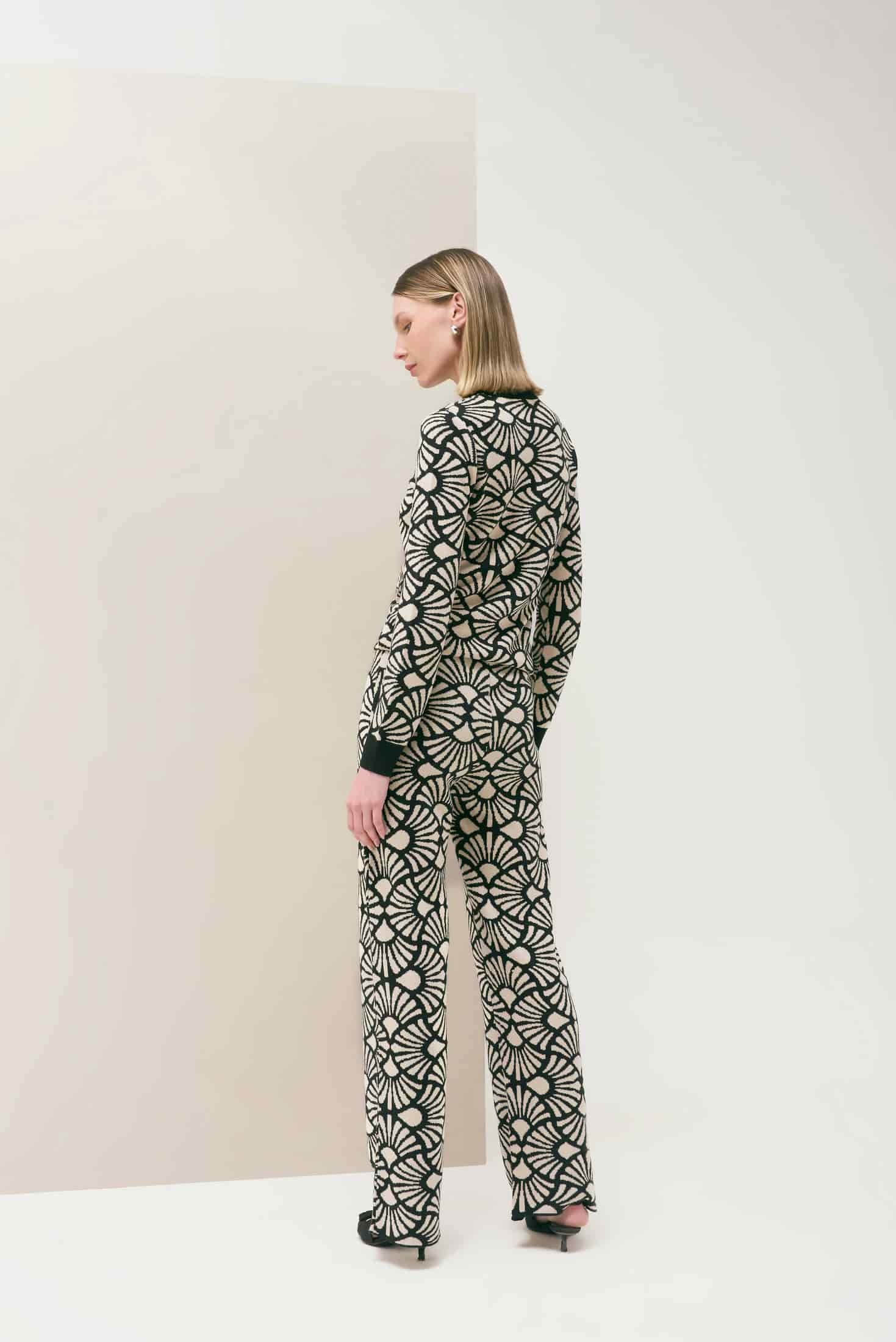 Pantalón Venus Negro-Beige - miniatura 3