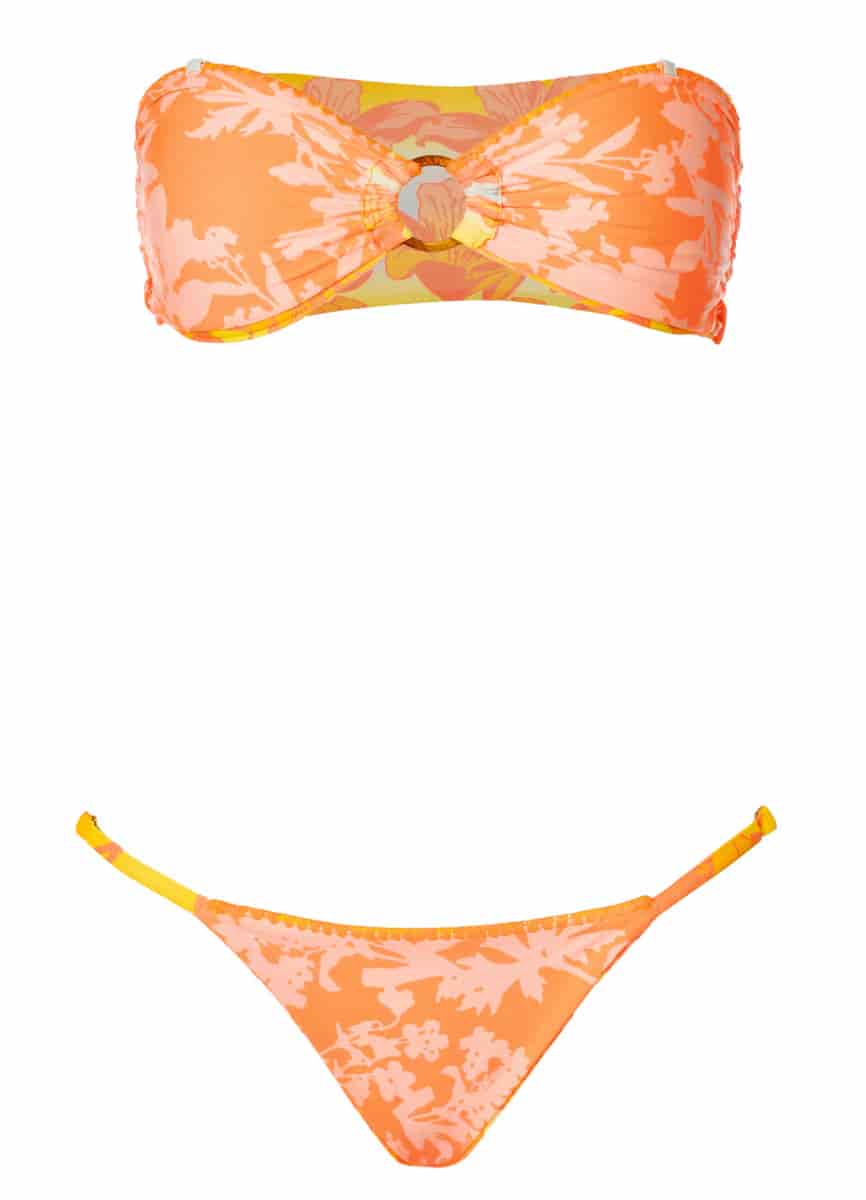 Maaji Golden Lily Flash Low Rise Single Strap Bikini Bottom - miniatura 6