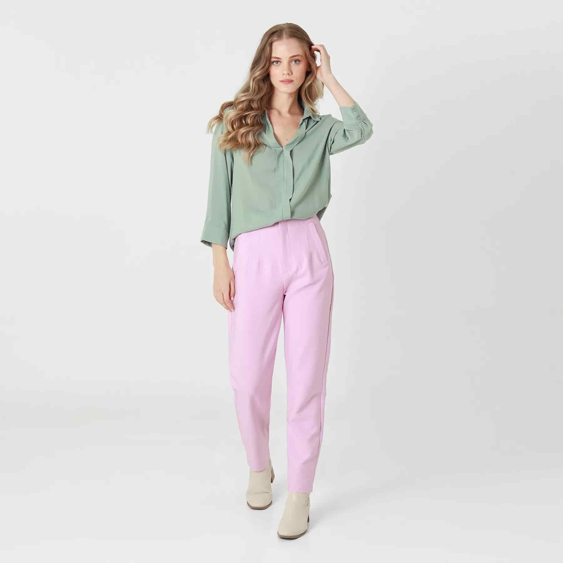 Blusa Cuello V Manga Larga - miniatura 4