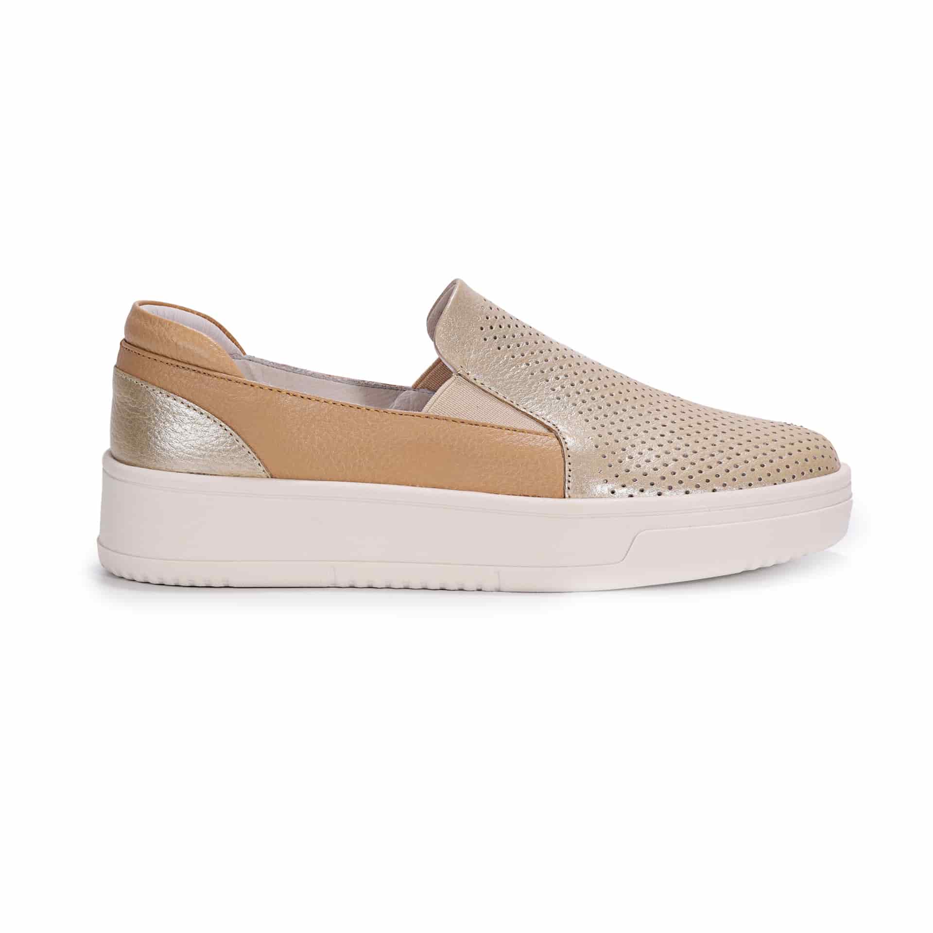 "CARMINA" TENIS EN CUERO SIN CORDÓN - miniatura 2