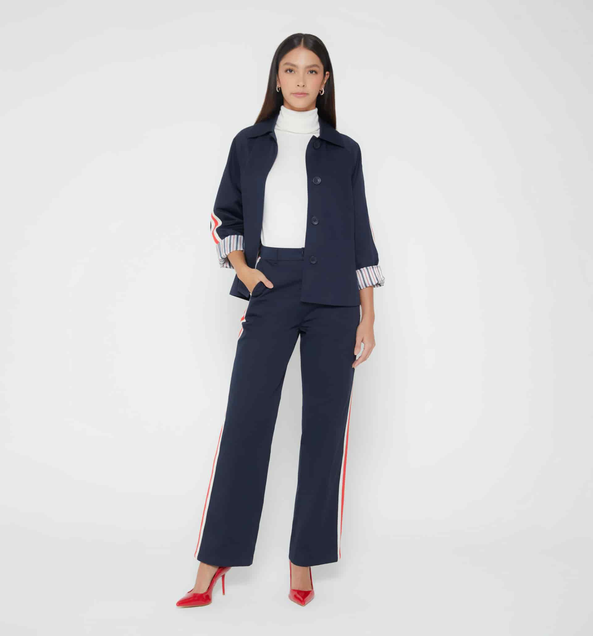 Pantalon con raya lateral - miniatura 2