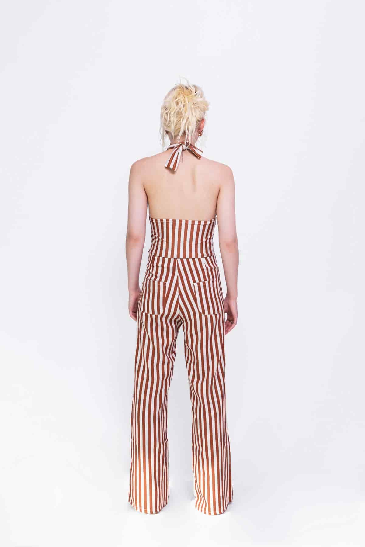 Halter Top in Rust Stripes - miniatura 2