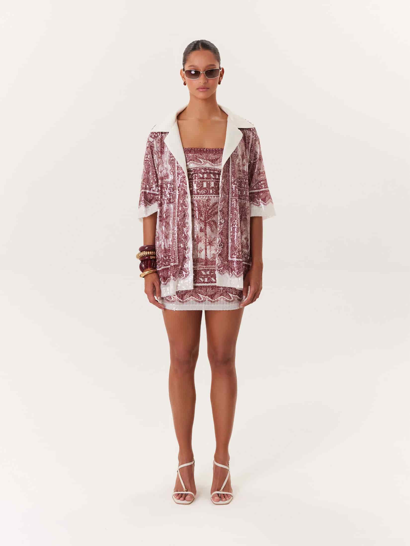 Blouse Antojito 22  - Vino - miniatura 4