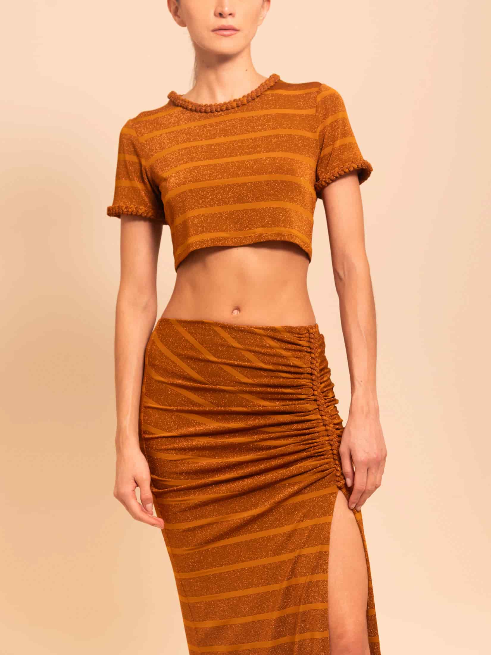 SUSY TOP BRONZE STRIPE - miniatura 1
