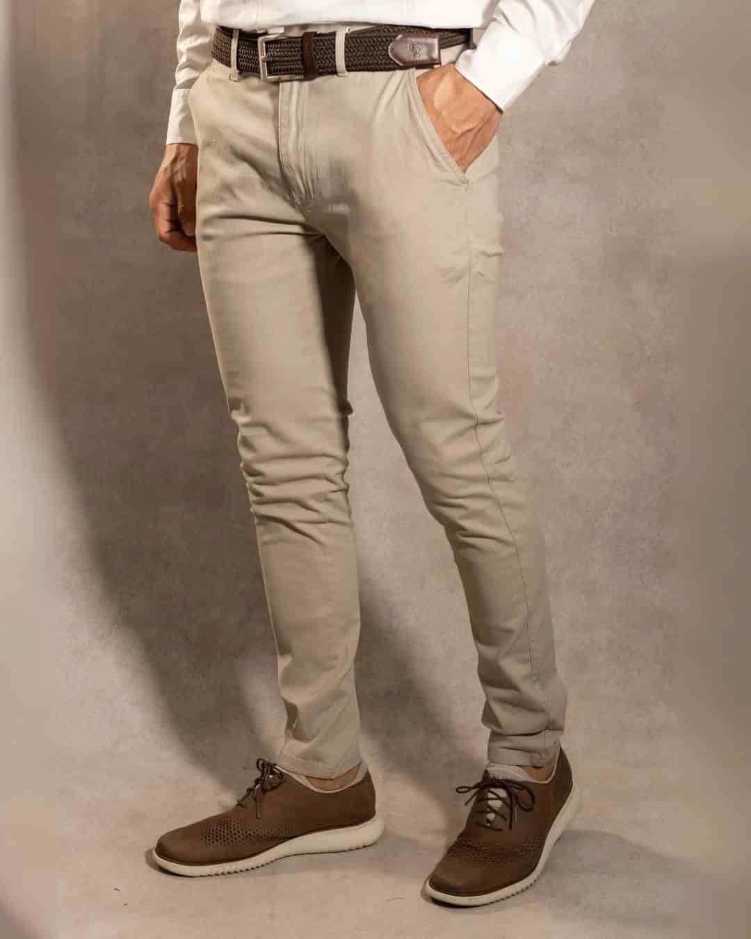 Pantalon Elastico Taupe - Talla Regular - miniatura 4