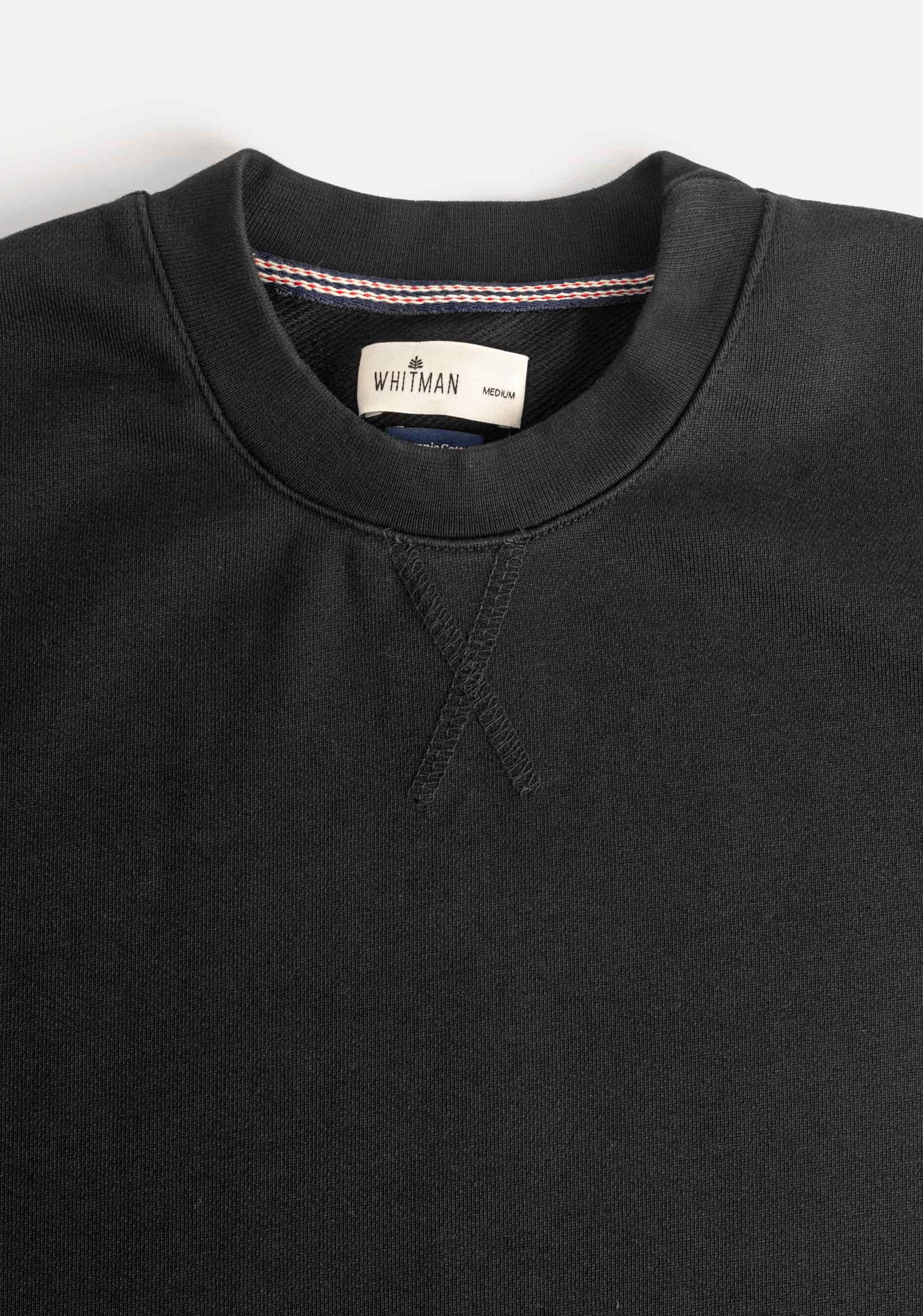 Buzo H Crew Neck Unicolor Negro - miniatura 2