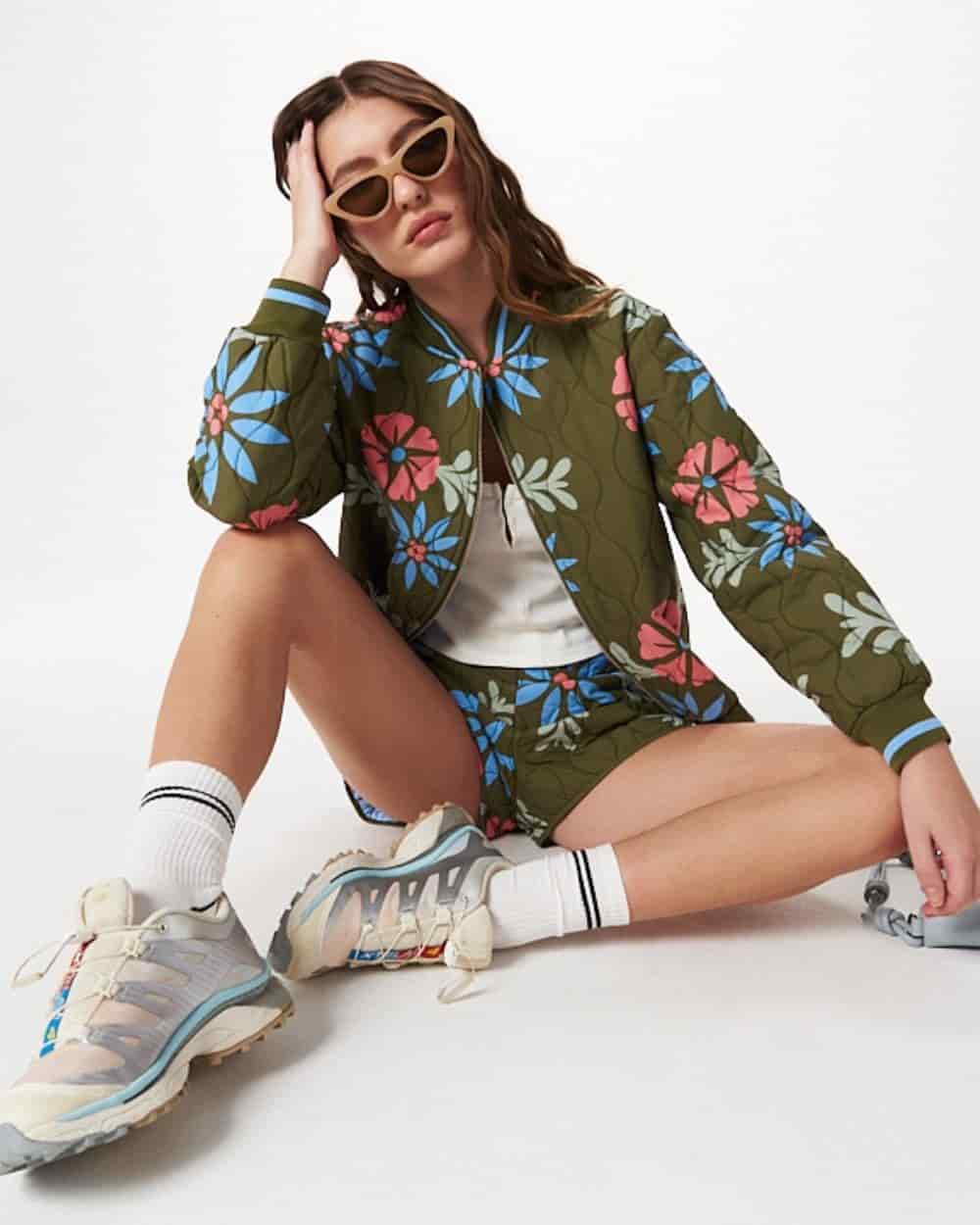 FLORAL QUILTED JACKET - miniatura 1
