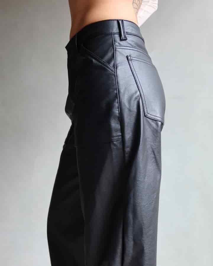 PANTALÓN DE CUERINA NEGRO MIAMI VICE - miniatura 7