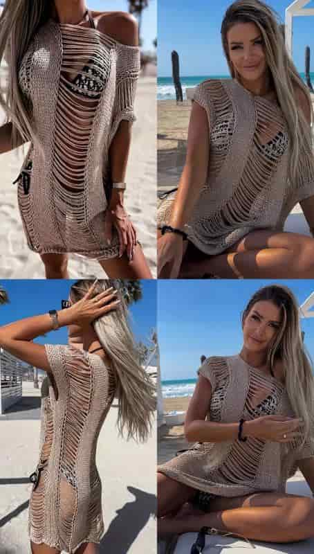 VESTIDO TEJIDO COCOA EN HILO - miniatura 2