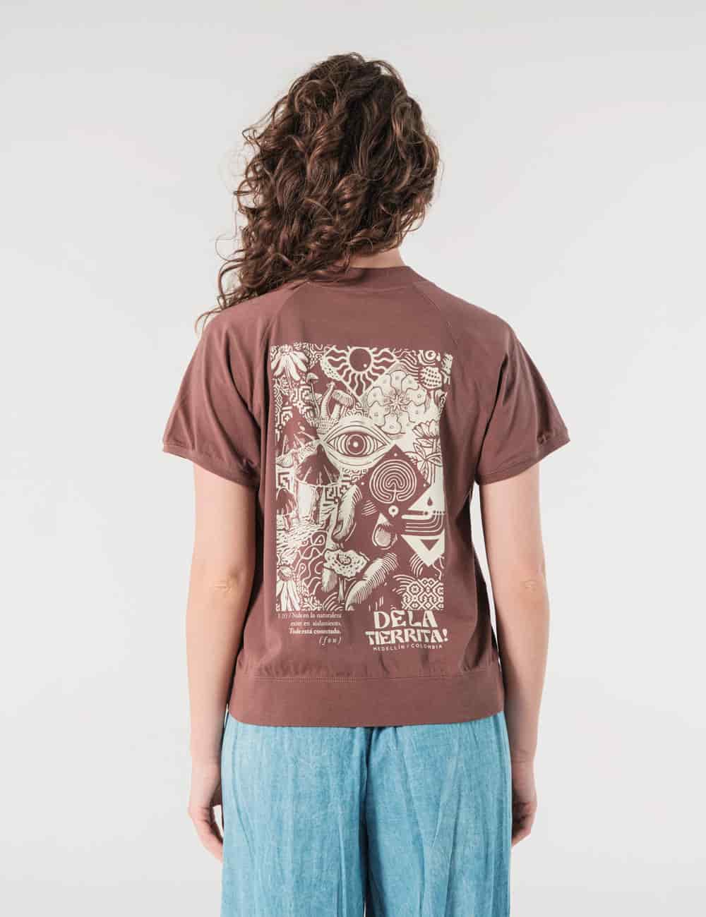 Camiseta Manga Ranglan Siembra Chocolate Mujer - miniatura 6