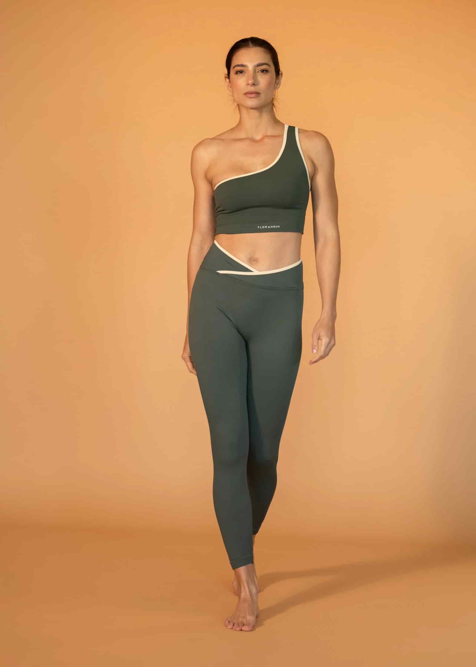 Bra Breathe One Shoulder Verde - miniatura 5