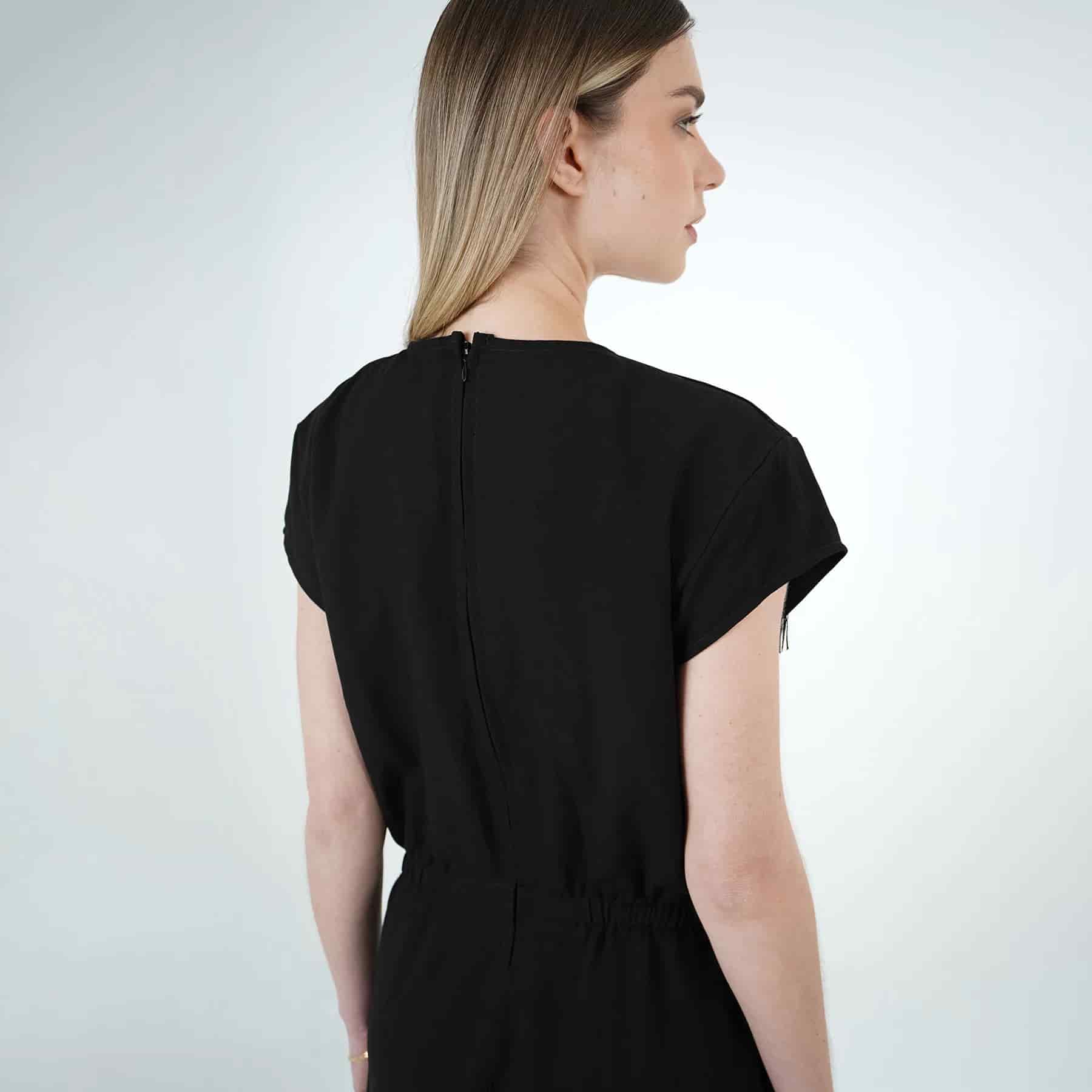 Vestido Cuello V Manga Corta - miniatura 6