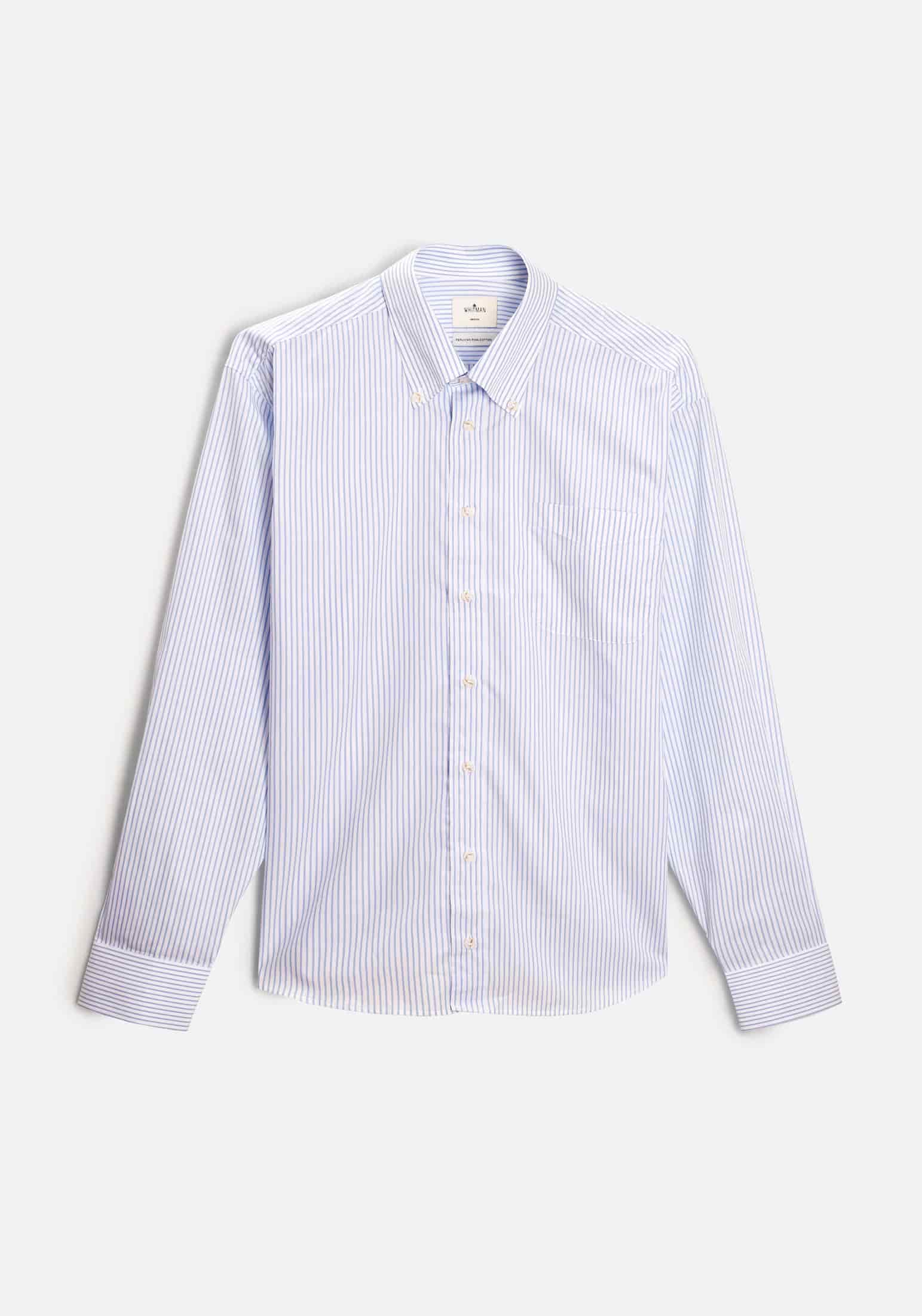 Camisa H CBD Rayas Bols Delg Azul Med - miniatura 1
