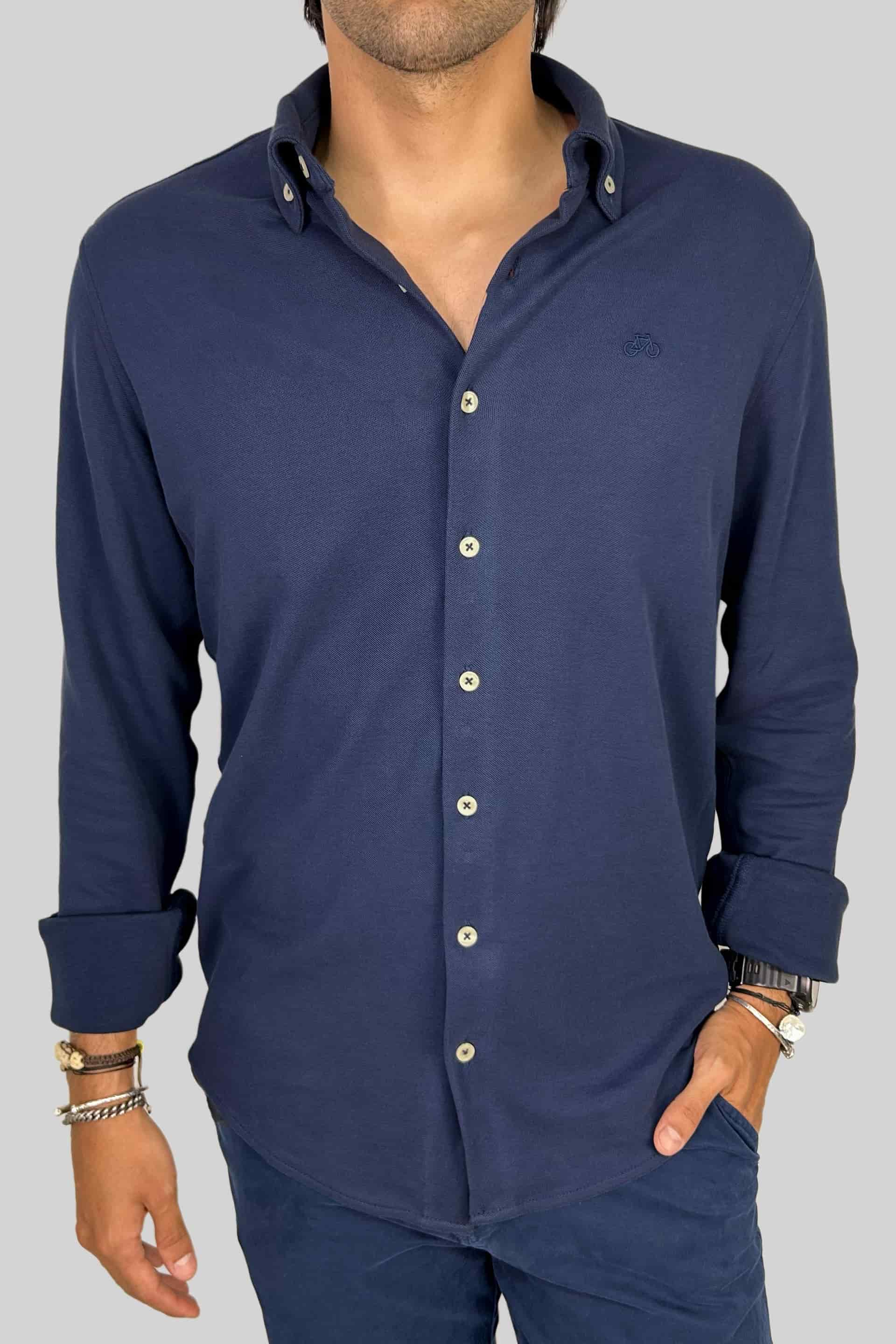CAMISA PIQUE NAVY - miniatura 1