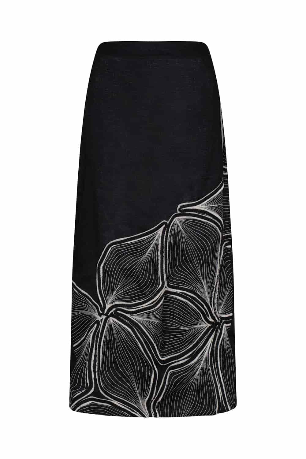 Falda pasiflora negro - miniatura 2