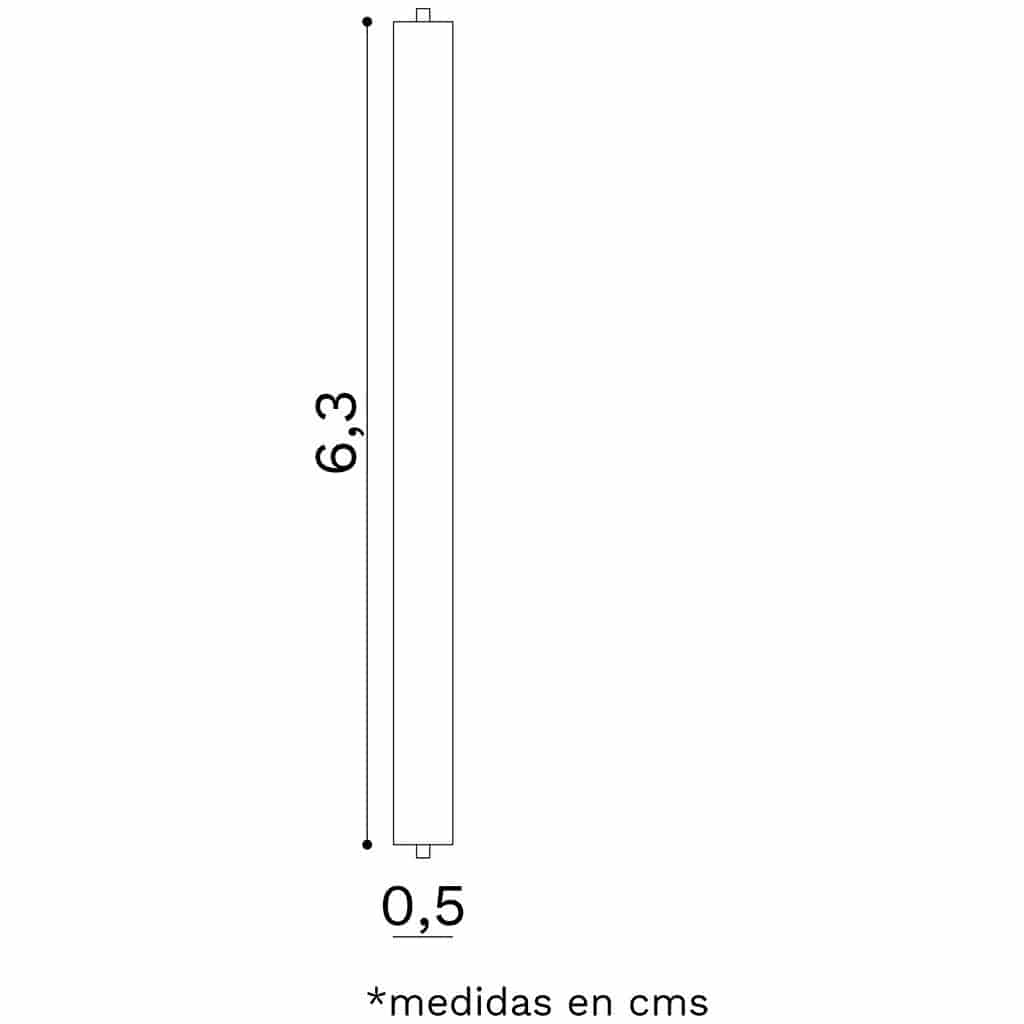 Aretes cilindro extra largo (XL) - miniatura 3