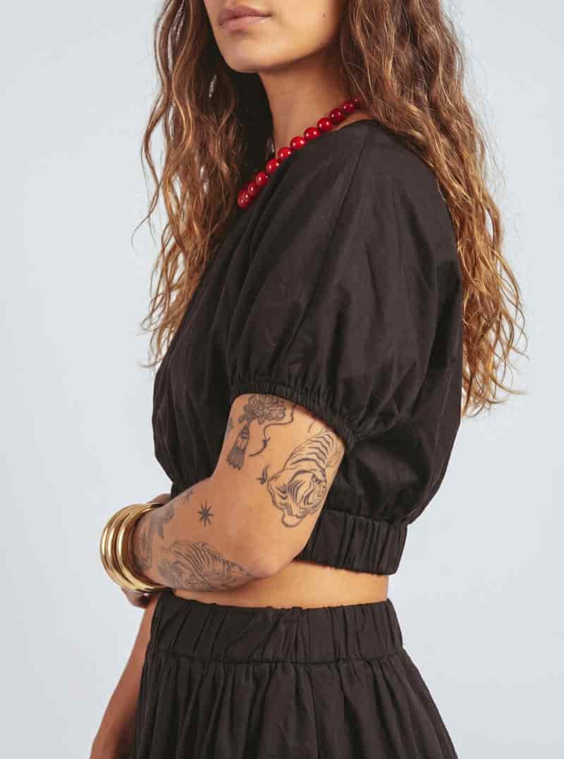 BLUSA GLOBO NEGRA - miniatura 2