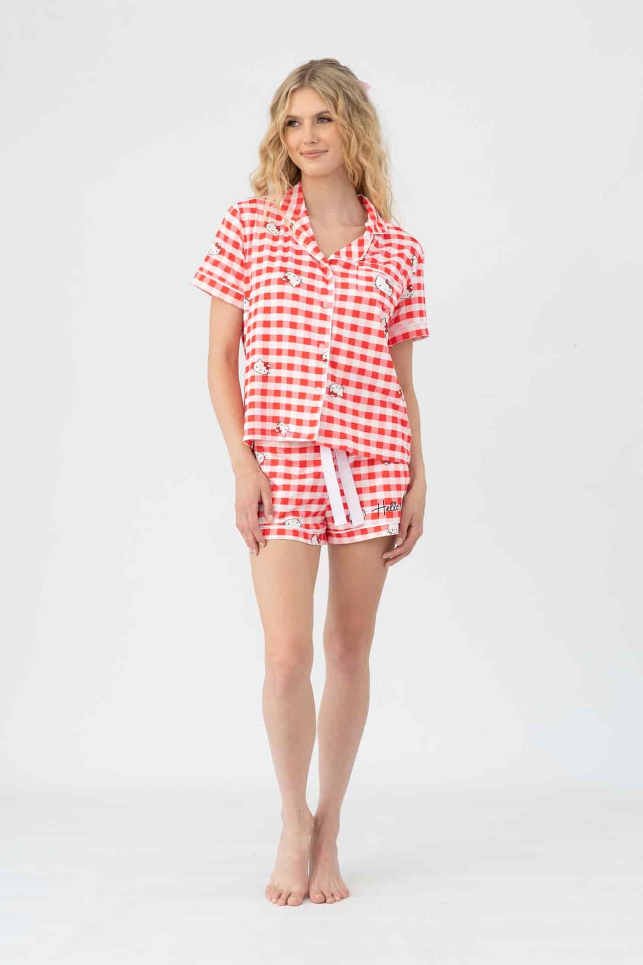 Set short Paris rojo con blanco - miniatura 3