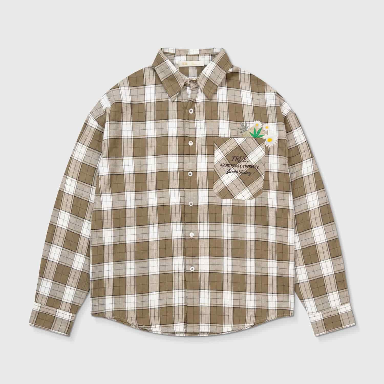 Garden Plaid Shirt - Cream - miniatura 2