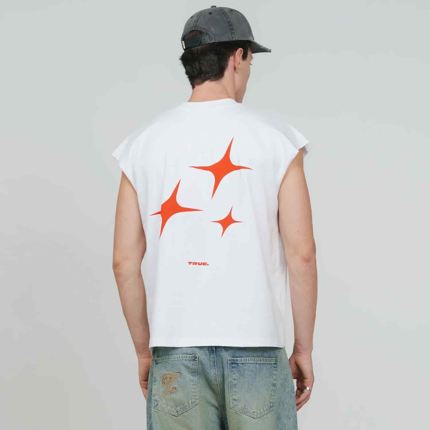 Intuition Sleeveless Tee - White - miniatura 7